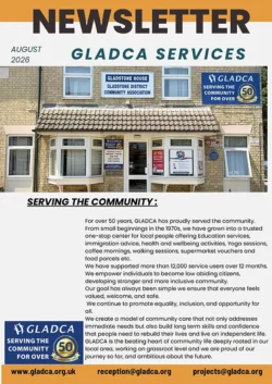 The first page of the GLADCA July August 2026 Newsletter